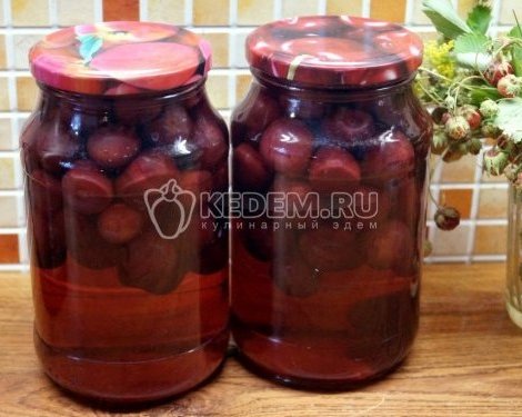 Компот из черешни, заготовка на зиму